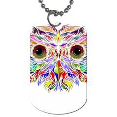 Owl T-shirtowl Color Full For Light Color T-shirt T-shirt Dog Tag (one Side) by EnriqueJohnson