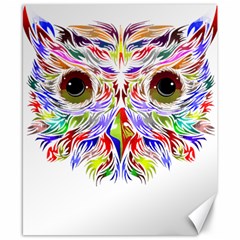 Owl T-shirtowl Color Full For Light Color T-shirt T-shirt Canvas 8  X 10  by EnriqueJohnson