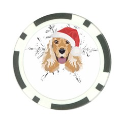 English Cocker Spaniel T- Shirt English Cocker Spaniel Merry Christmas T- Shirt Poker Chip Card Guard (10 Pack) by ZUXUMI