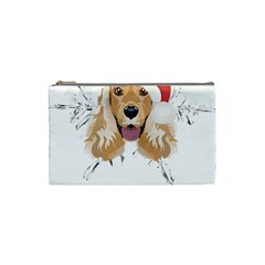 English Cocker Spaniel T- Shirt English Cocker Spaniel Merry Christmas T- Shirt Cosmetic Bag (small) by ZUXUMI