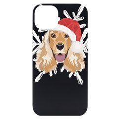 English Cocker Spaniel T- Shirt English Cocker Spaniel Merry Christmas T- Shirt Iphone 14 Plus Black Uv Print Case by ZUXUMI