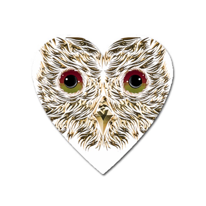 Owl T-shirtowl Gold Edition T-shirt Heart Magnet