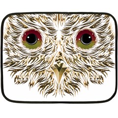 Owl T-shirtowl Gold Edition T-shirt Fleece Blanket (mini) by EnriqueJohnson