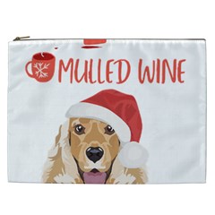 English Cocker Spaniel T- Shirt English Cocker Spaniel Mulled Wine Christmas T- Shirt Cosmetic Bag (xxl) by ZUXUMI