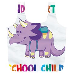 Enrollment Boy T- Shirt Goodbye Kindergarten I Am A Schoolchild Now! T- Shirt (1) Full Print Recycle Bag (xxl) by ZUXUMI