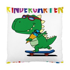 Enrollment Boy T- Shirt Goodbye Kindergarten I Am A Schoolchild Now! T- Shirt (4) Standard Cushion Case (two Sides) by ZUXUMI