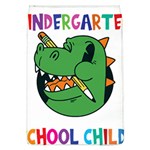 Enrollment Boy T- Shirt Goodbye Kindergarten I Am A Schoolchild Now! T- Shirt (5) Removable Flap Cover (L) Front