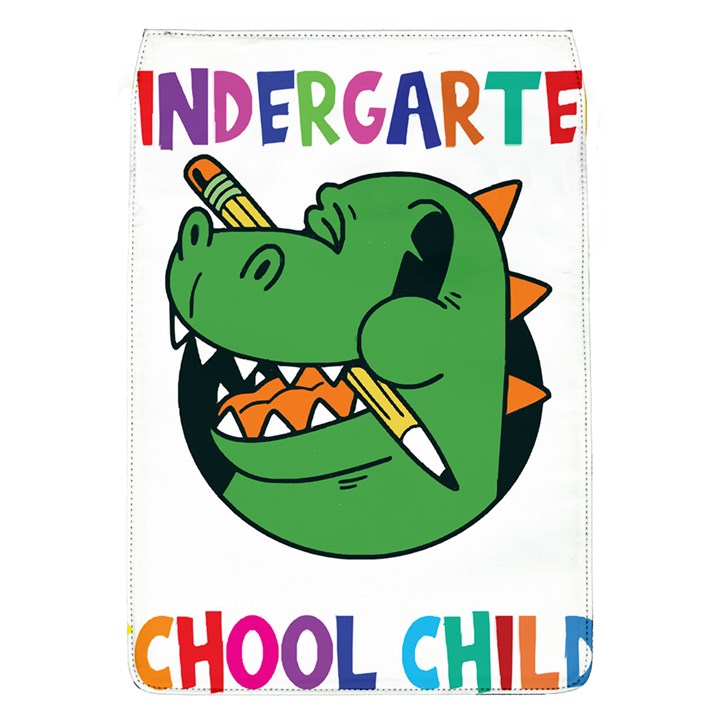 Enrollment Boy T- Shirt Goodbye Kindergarten I Am A Schoolchild Now! T- Shirt (5) Removable Flap Cover (L)