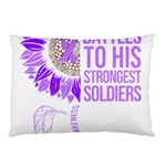 Epilepsy Awareness T- Shirt Epilepsy Awareness Sunflower God Give The Hardest Battles T- Shirt Pillow Case 26.62 x18.9  Pillow Case