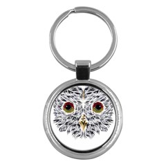 Owl T-shirtowl Metalic Edition T-shirt Key Chain (round) by EnriqueJohnson