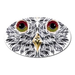 Owl T-shirtowl Metalic Edition T-shirt Oval Magnet by EnriqueJohnson