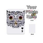 Owl T-shirtowl Metalic Edition T-shirt Playing Cards 54 Designs (Mini) Front - Spade4
