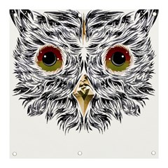 Owl T-shirtowl Metalic Edition T-shirt Banner And Sign 3  X 3  by EnriqueJohnson