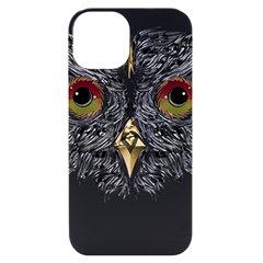 Owl T-shirtowl Metalic Edition T-shirt Iphone 14 Black Uv Print Case by EnriqueJohnson