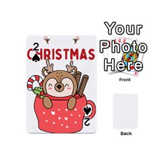 Family Christmas 2022 Matching T- Shirt Christmas We Are Family 2022 Cute Xmas Matching Custom T- Sh Playing Cards 54 Designs (Mini)