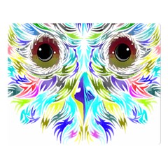 Owl T-shirtowl New Color Design T-shirt Premium Plush Fleece Blanket (large)