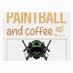 Paintball T-shirtif It Involves Coffee Paintball T-shirt Large Glasses Cloth (2 Sides)