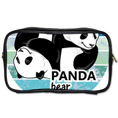 Panda Bear T-shirtcute Panda Bears T-shirt Toiletries Bag (one Side)