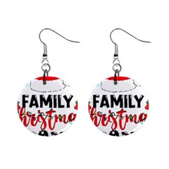 Family Christmas T- Shirt Family Christmas 2022 T- Shirt Mini Button Earrings by ZUXUMI