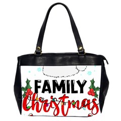 Family Christmas T- Shirt Family Christmas 2022 T- Shirt Oversize Office Handbag (2 Sides) by ZUXUMI