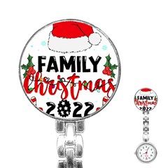 Family Christmas T- Shirt Family Christmas 2022 T- Shirt Stainless Steel Nurses Watch by ZUXUMI