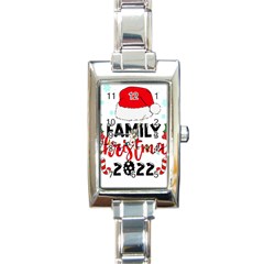 Family Christmas T- Shirt Family Christmas 2022 T- Shirt Rectangle Italian Charm Watch by ZUXUMI