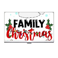 Family Christmas T- Shirt Family Christmas 2022 T- Shirt Business Card Holder by ZUXUMI