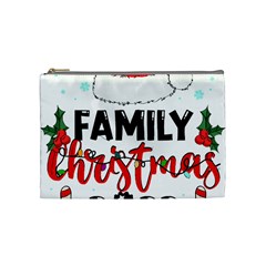Family Christmas T- Shirt Family Christmas 2022 T- Shirt Cosmetic Bag (medium) by ZUXUMI