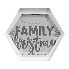 Family Christmas T- Shirt Family Christmas 2022 T- Shirt Hexagon Wood Jewelry Box by ZUXUMI