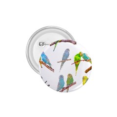 Parakeet T-shirtlots Of Colorful Parakeets - Cute Little Birds T-shirt 1 75  Buttons by EnriqueJohnson