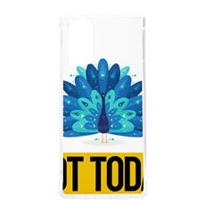 Peacock T-shirtnope Not Today Peacock 71 T-shirt Samsung Galaxy Note 20 Tpu Uv Case by EnriqueJohnson