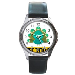 Peacock T-shirtnope Not Today Peacock 138 T-shirt Round Metal Watch