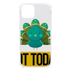 Peacock T-shirtnope Not Today Peacock 138 T-shirt Iphone 13 Tpu Uv Print Case