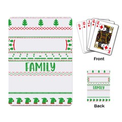 Faulkner Family Christmas T- Shirt Legend Faulkner Family Christmas T- Shirt Playing Cards Single Design (rectangle) by ZUXUMI