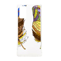 Feathers Design T- Shirtfeathers T- Shirt Samsung Galaxy Note 20 Tpu Uv Case