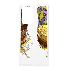 Feathers Design T- Shirtfeathers T- Shirt Samsung Galaxy Note 20 Ultra Tpu Uv Case