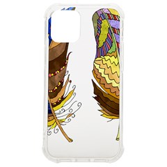 Feathers Design T- Shirtfeathers T- Shirt Iphone 12 Mini Tpu Uv Print Case	