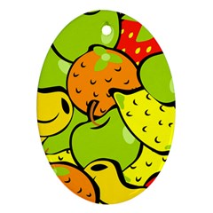 Fruit Food Wallpaper Ornament (oval)
