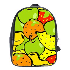 Fruit Food Wallpaper School Bag (large)