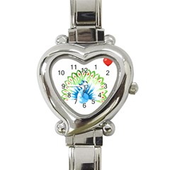 Peacock T-shirtsteal Your Heart Peacock 203 T-shirt Heart Italian Charm Watch by EnriqueJohnson