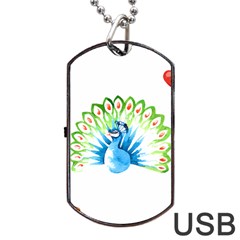 Peacock T-shirtsteal Your Heart Peacock 203 T-shirt Dog Tag Usb Flash (one Side) by EnriqueJohnson