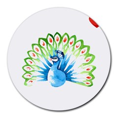 Peacock T-shirtsteal Your Heart Peacock 203 T-shirt Round Mousepad by EnriqueJohnson