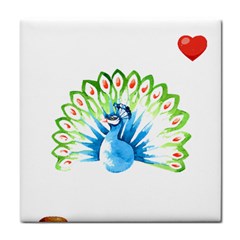 Peacock T-shirtsteal Your Heart Peacock 203 T-shirt Face Towel by EnriqueJohnson