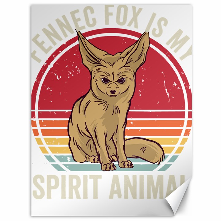 Fennec Fox T- Shirt Fennec Fox Is My Spirit Animal T- Shirt Canvas 36  x 48 