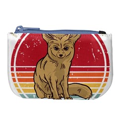 Fennec Fox T- Shirt Fennec Fox Is My Spirit Animal T- Shirt Large Coin Purse by ZUXUMI