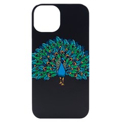 Peacock T-shirtwhite Look Calm Peacock 10 T-shirt Iphone 14 Black Uv Print Case