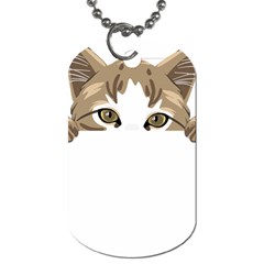 Peeking Cat T-shirtpeeking Cute Cat T-shirt Dog Tag (two Sides) by EnriqueJohnson