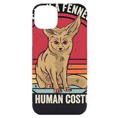 Fennec Fox T- Shirt Im Really A Fennec Fox T- Shirt Iphone 14 Plus Black Uv Print Case by ZUXUMI