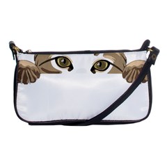 Peeking Cat T-shirtpeeking Cute Cat T-shirt Shoulder Clutch Bag by EnriqueJohnson