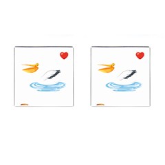 Pelican T-shirtsteal Your Heart Pelican 30 T-shirt Cufflinks (square) by EnriqueJohnson